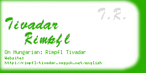 tivadar rimpfl business card